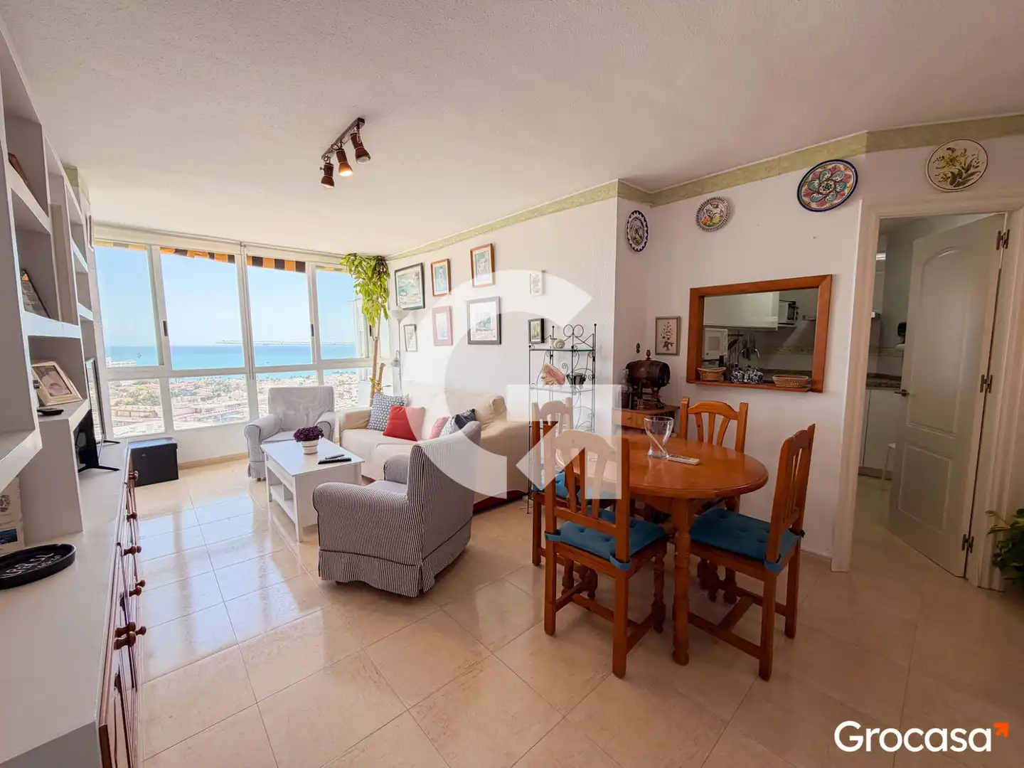 Sala de estar de Piso en venta en Benalmádena con Aire acondicionado, Jardín privado y Terraza
