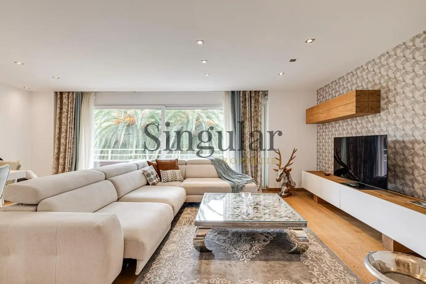 Sala de estar de Piso en venta en Barcelona con Aire acondicionado, Calefacción y Terraza