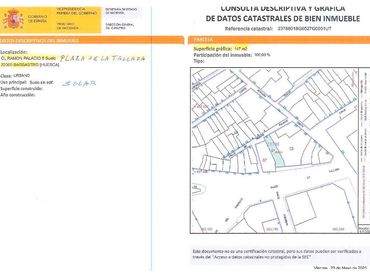 Wohnbaugrundstück zum Verkauf in Calle Ramón Palacio 5
