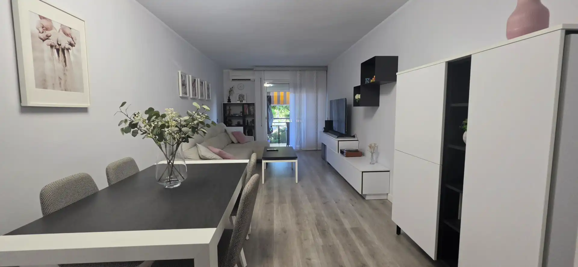 Wohnzimmer von Wohnung zum Verkauf in Sant Adrià de Besòs mit Klimaanlage, Heizung und Parkett