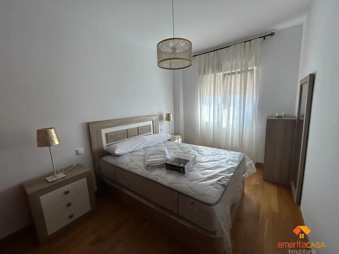 Schlafzimmer von Wohnung zur Miete in Mérida mit Klimaanlage, Parkett und Abstellraum