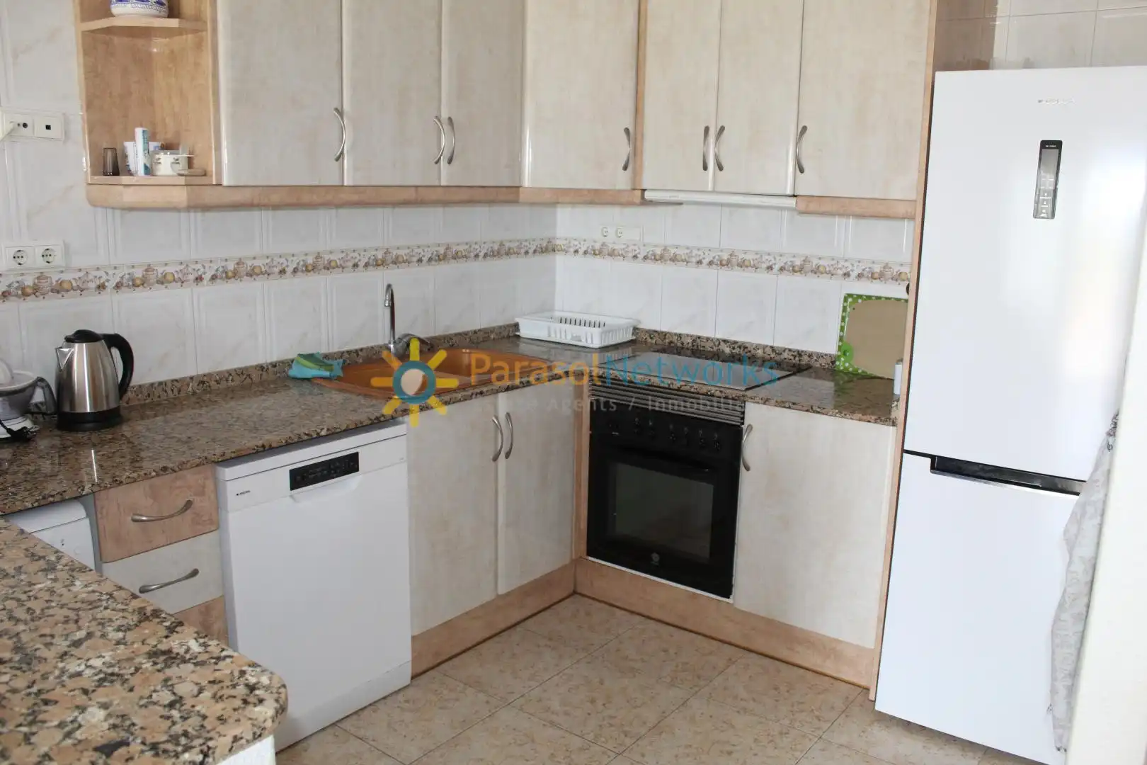 Cocina de Apartamento de alquiler en Dénia con Terraza, Amueblado y Balcón