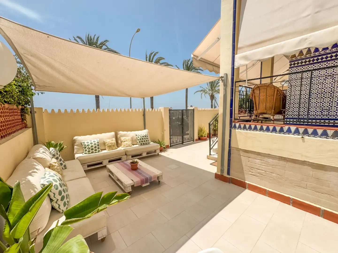 Terrace of Duplexes for rent in Santa Pola  with Air Conditioner, Private garden and Terrace