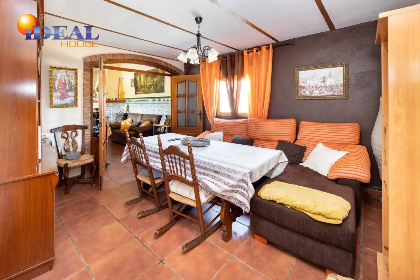 Comedor de Finca rústica en venta en Alhama de Granada con Aire acondicionado, Jardín privado y Terraza