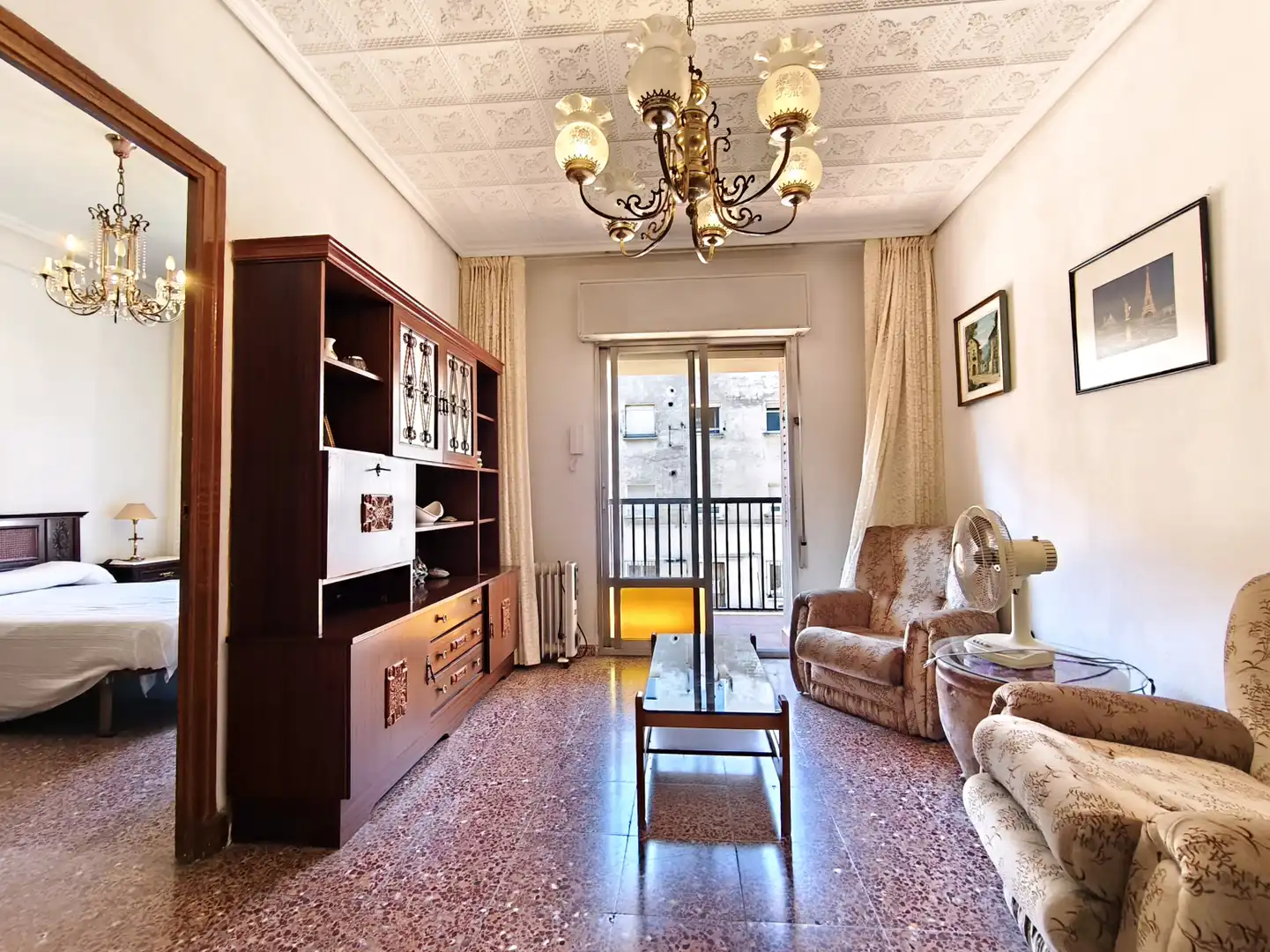 Living room of Flat for sale in  Logroño  with Terrace and Furnished