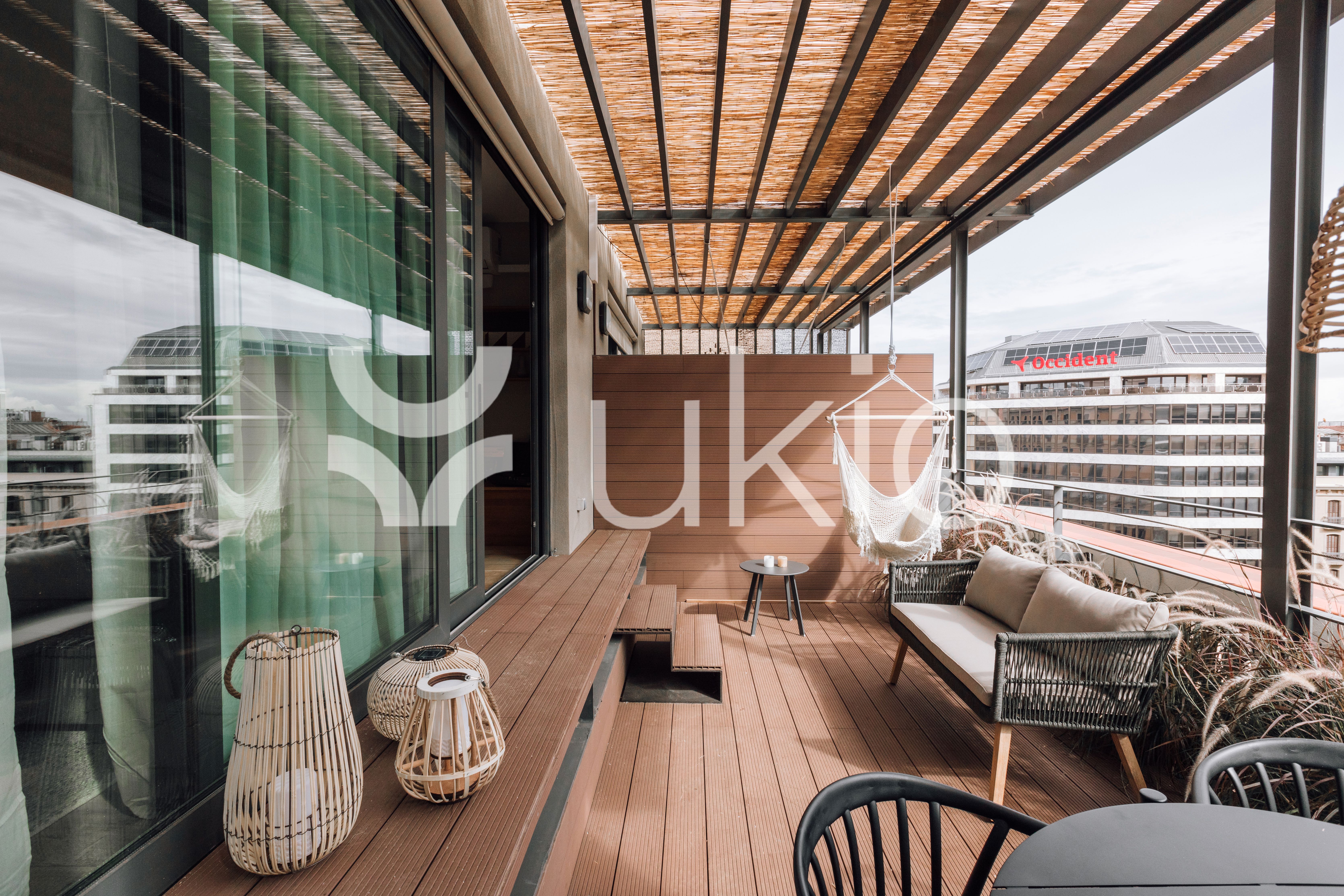 Terrace of Apartment to rent in  Barcelona Capital  with Air Conditioner, Heating and Terrace