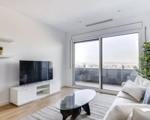 Sala d'estar de Apartament de lloguer en  Barcelona Capital amb Aire condicionat