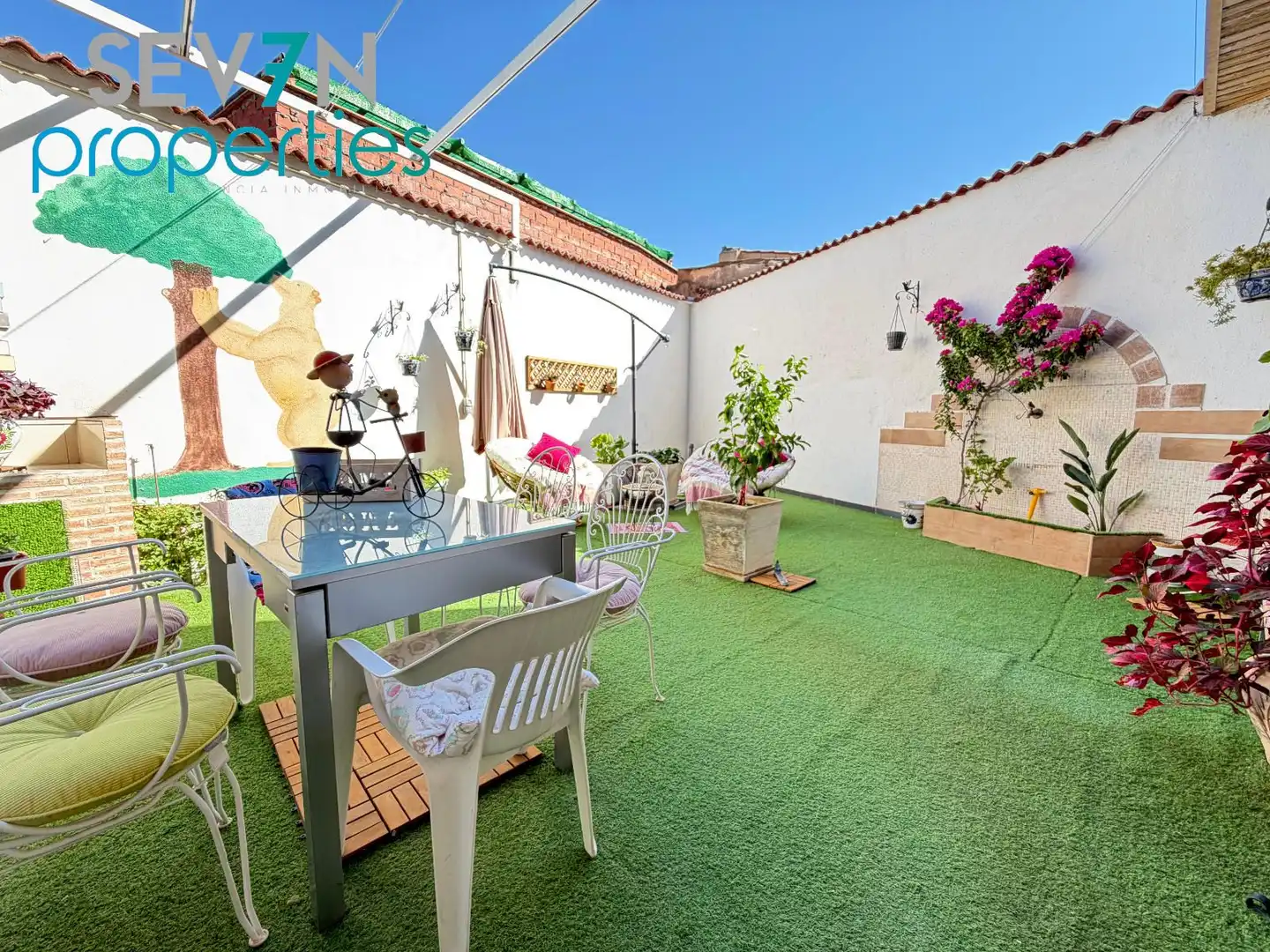 Terraza de Casa adosada en venta en Novés con Calefacción, Jardín privado y Horno