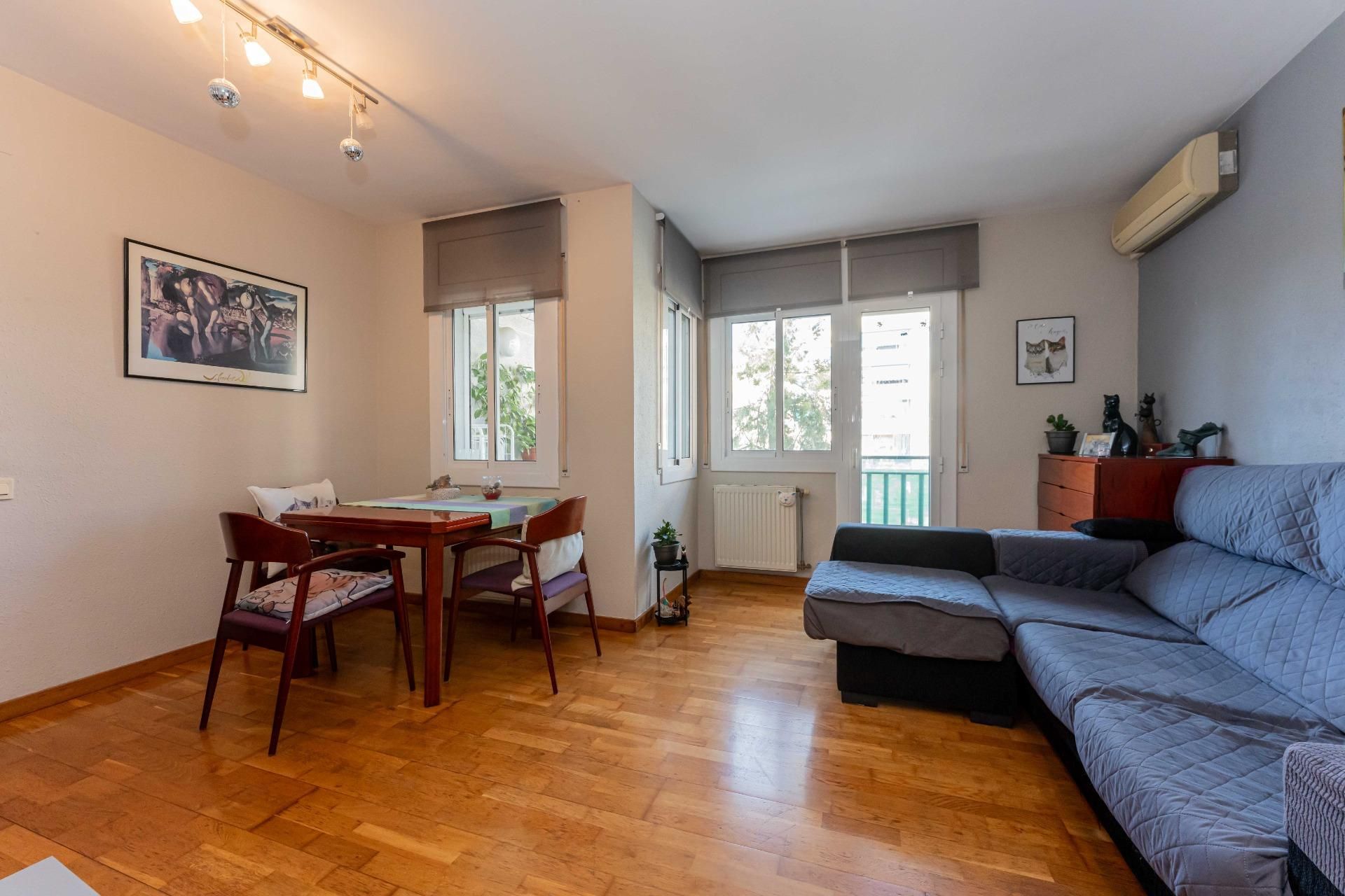 Living room of Flat for sale in Gavà  with Air Conditioner, Parquet flooring and Terrace