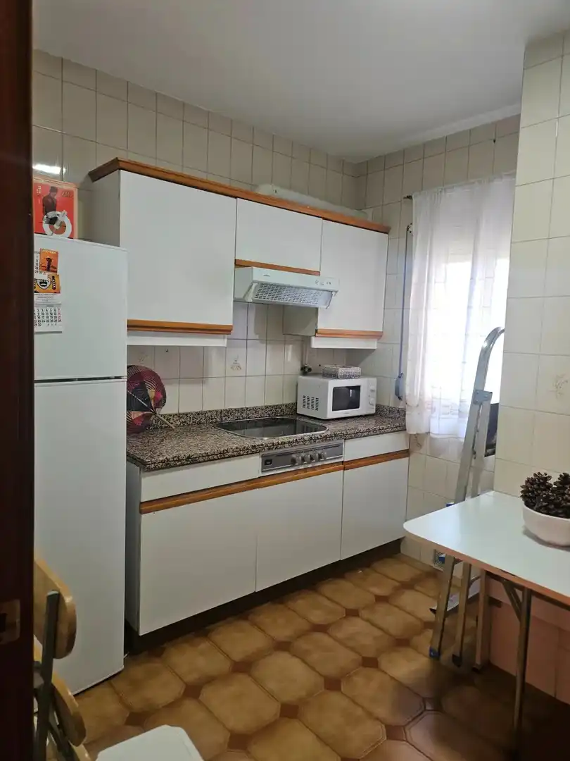Cuina de Pis de lloguer en Madrid amb Aire condicionat, Calefacció i Terrassa