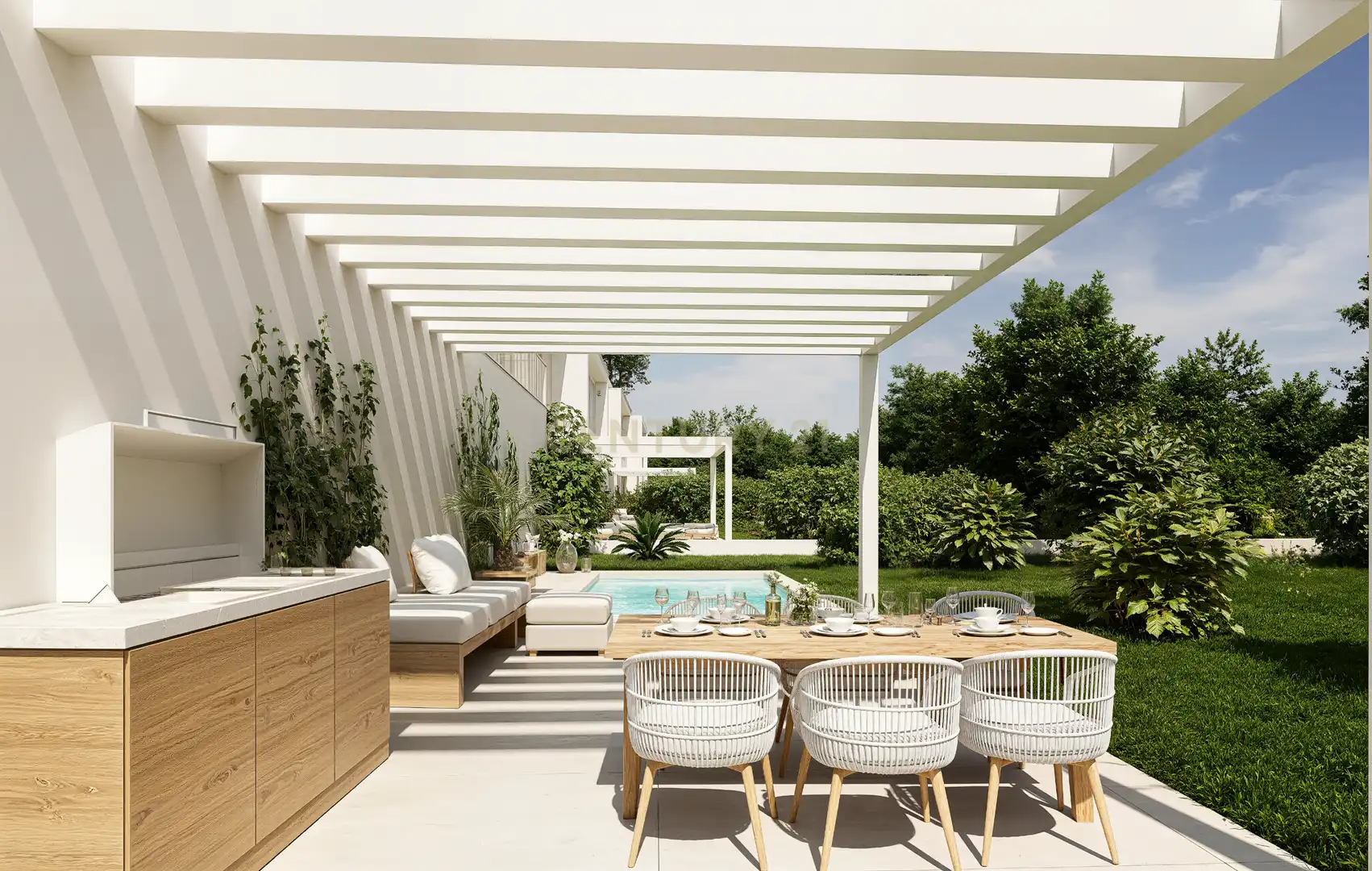Terraza de Casa o chalet en venta en Corbera de Llobregat con Aire acondicionado, Jardín privado y Piscina