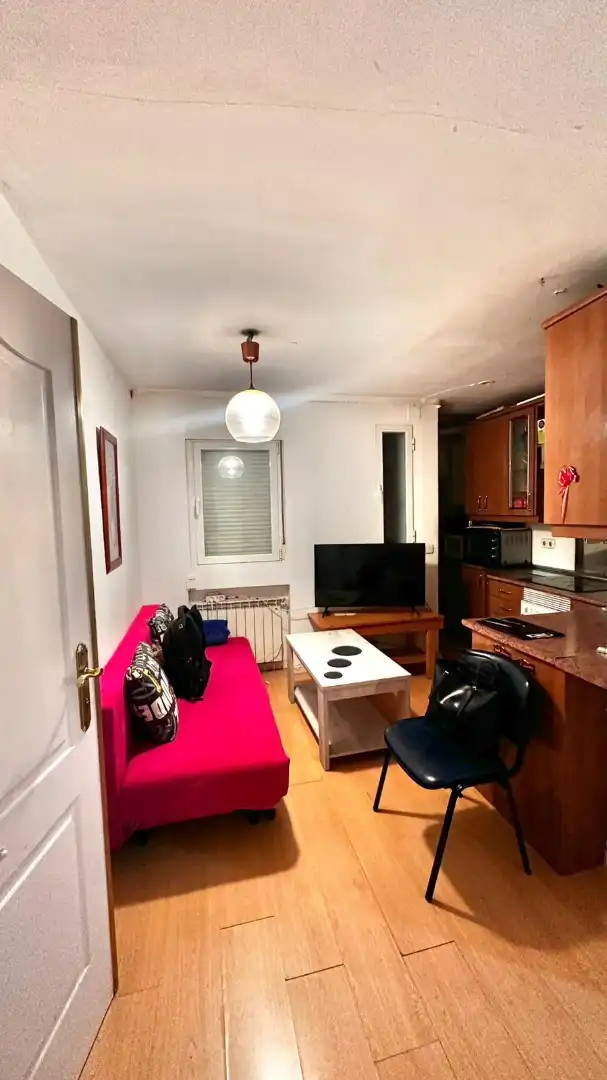 Sala d'estar de Pis en venda en Madrid amb Calefacció i Moblat