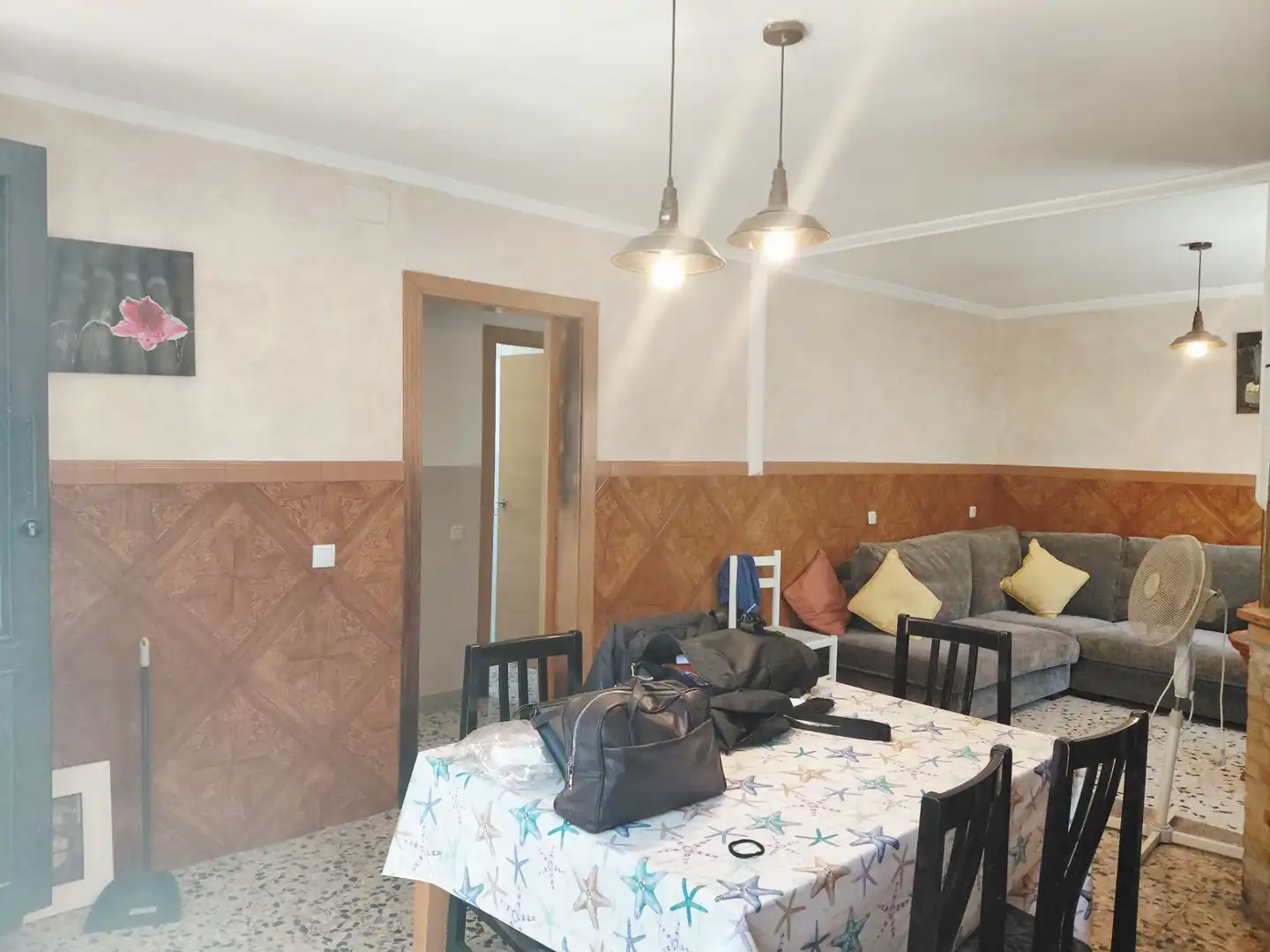 Esszimmer von Haus oder Chalet zur Miete in Calafell mit Privatgarten, Abstellraum und Schwimmbad