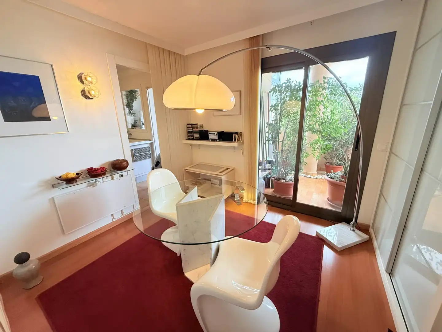 Menjador de Pis en venda en  Palma de Mallorca amb Aire condicionat, Jardí privat i Parquet