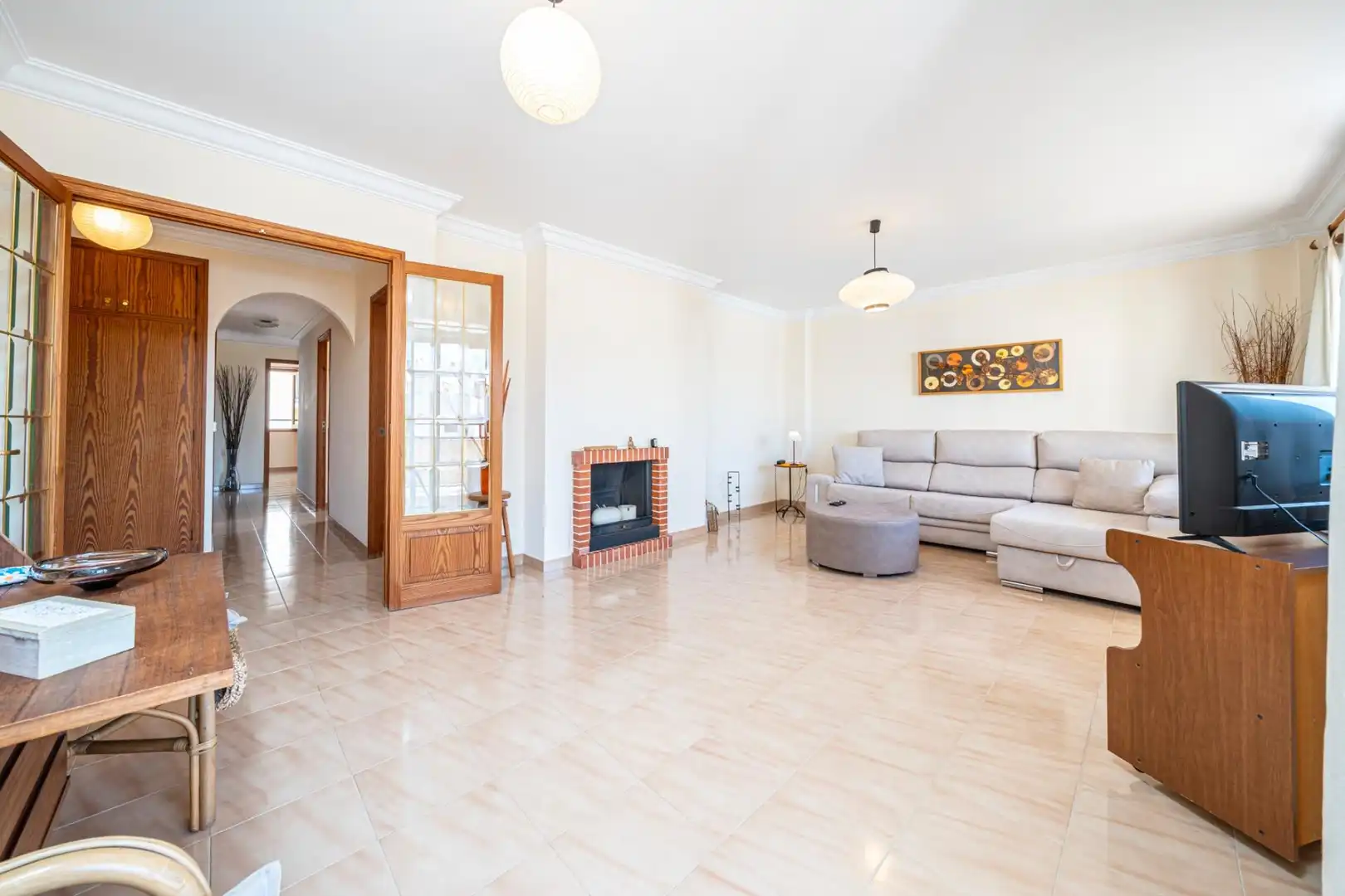 Wohnzimmer von Wohnung zum Verkauf in Son Servera mit Klimaanlage, Terrasse und Möbliert