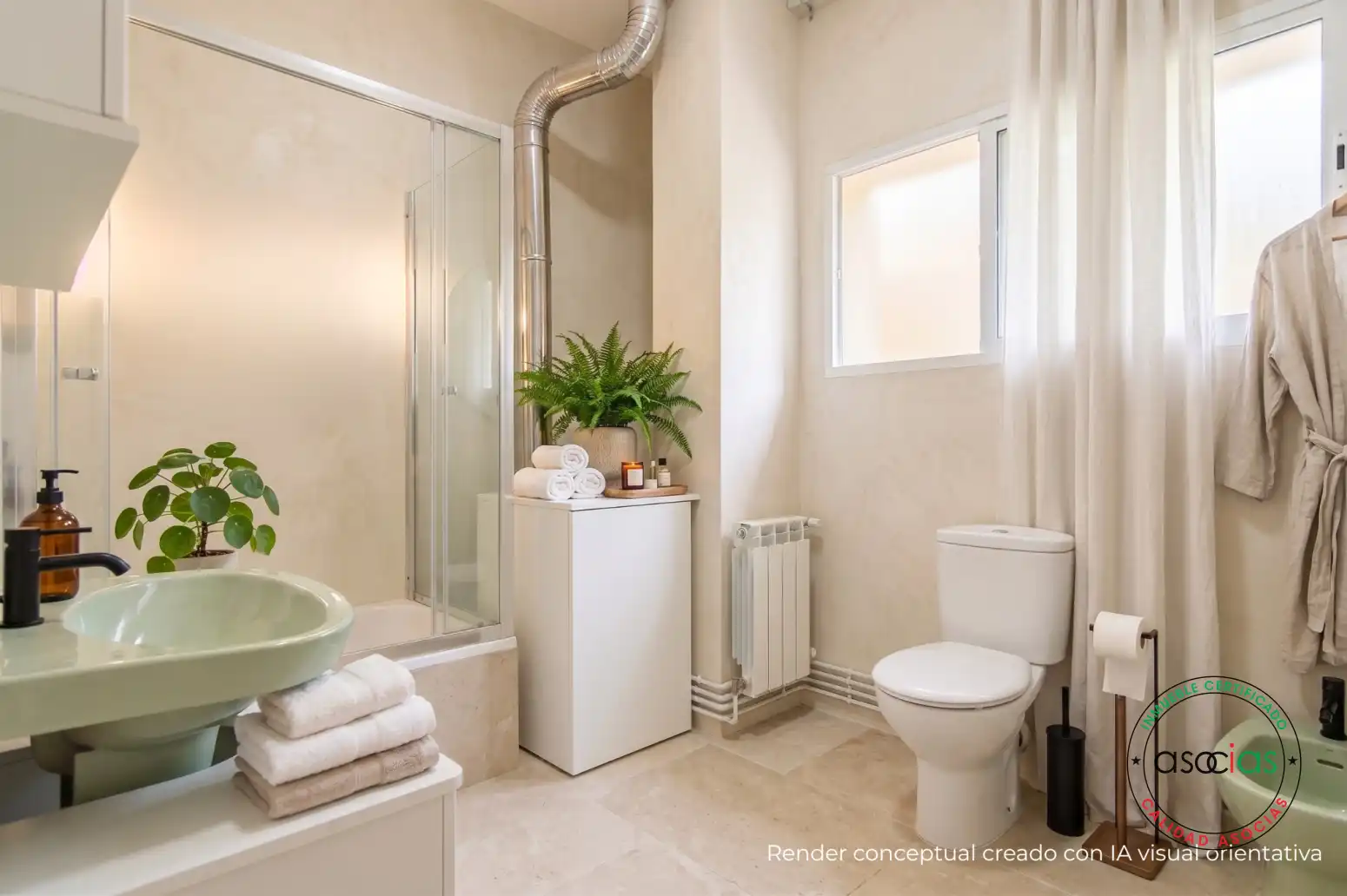 Bathroom of Flat for sale in Cudillero  with Heating and Furnished