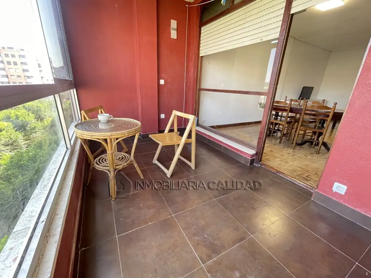 Terraza de Piso de alquiler en Burgos Capital con Calefacción, Terraza y Amueblado