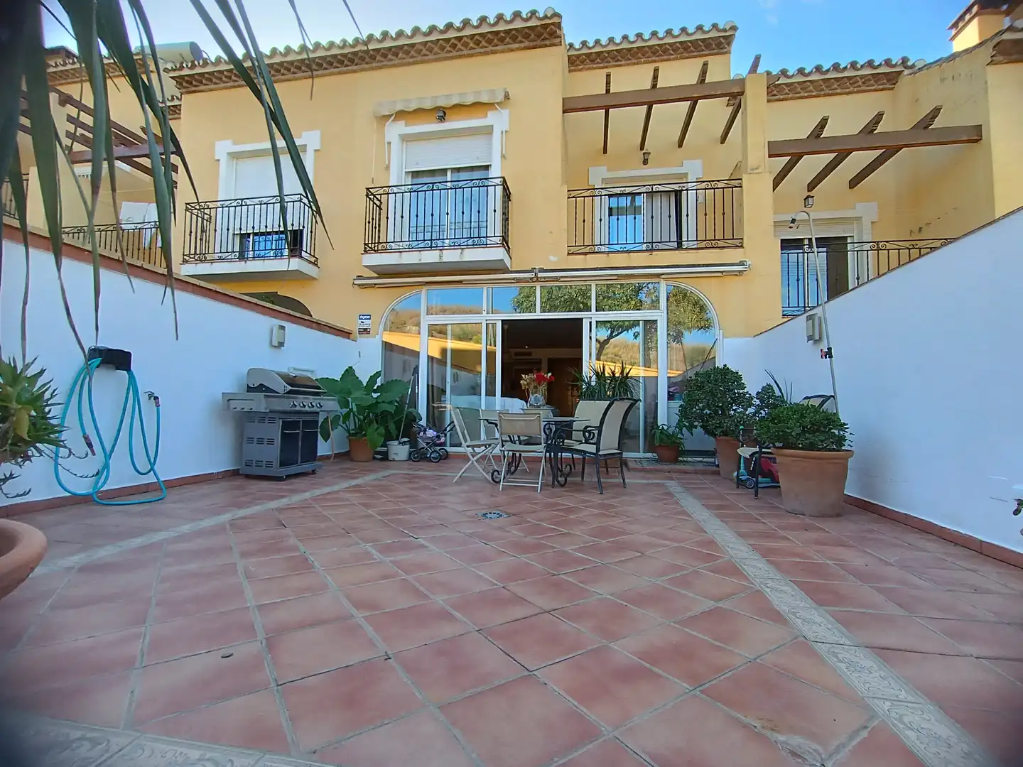 Terrace of Detached homes for sale in Estepona  with Air Conditioner, Heating and Private garden
