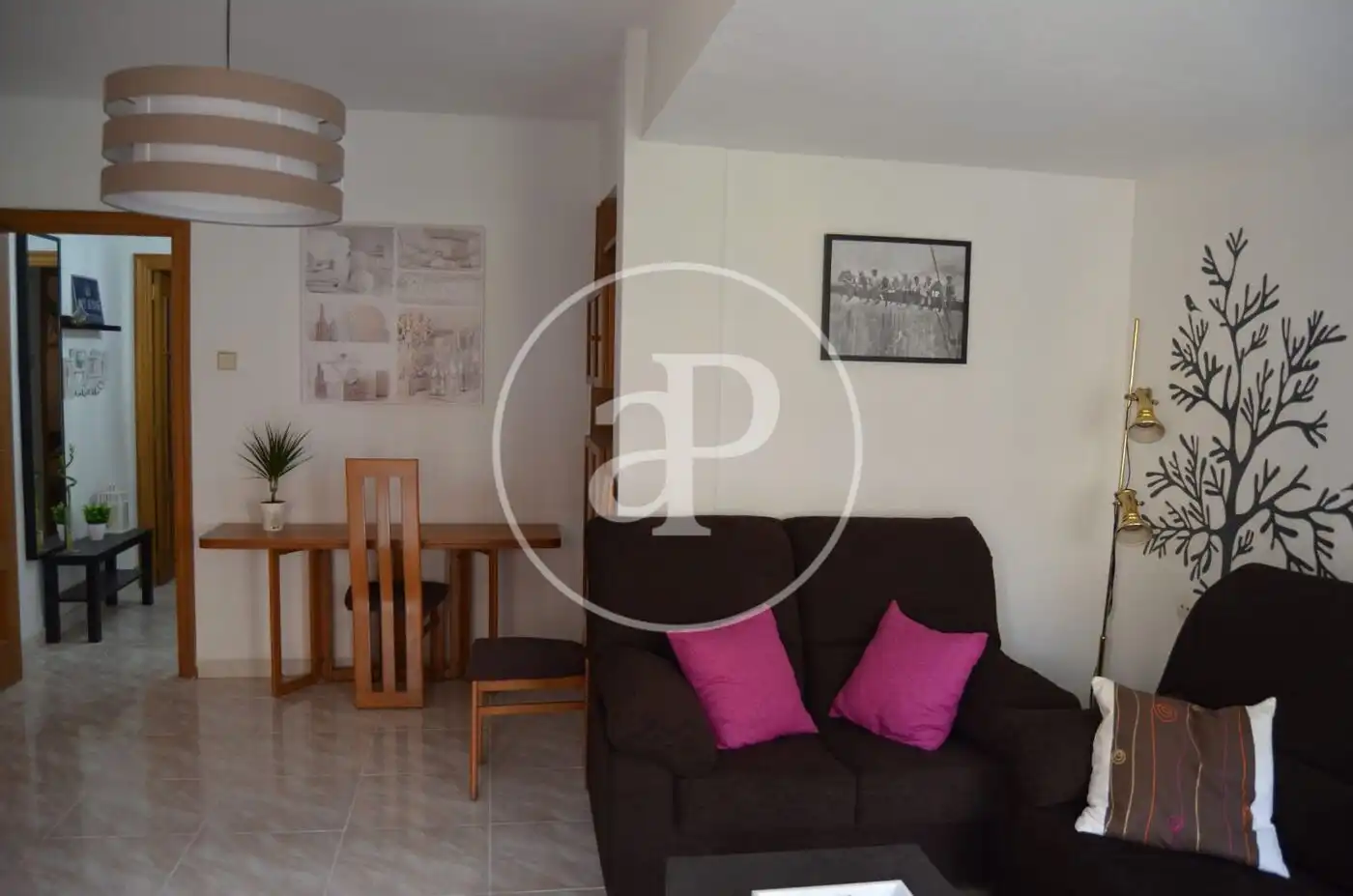 Sala de estar de Piso de alquiler en Valencia con Amueblado y Balcón