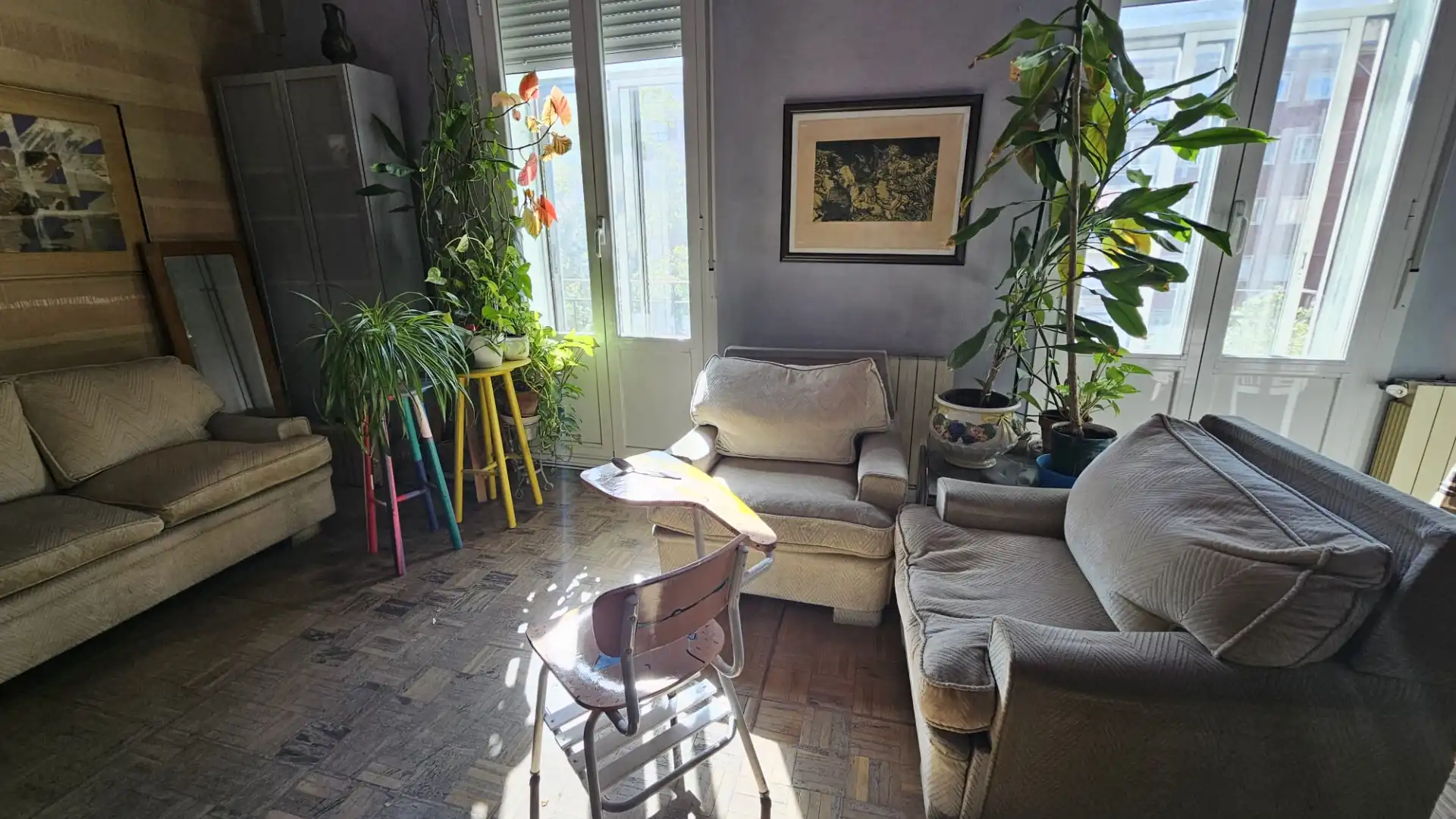 Sala de estar de Piso en venta en Madrid con Aire acondicionado, Calefacción y Parquet