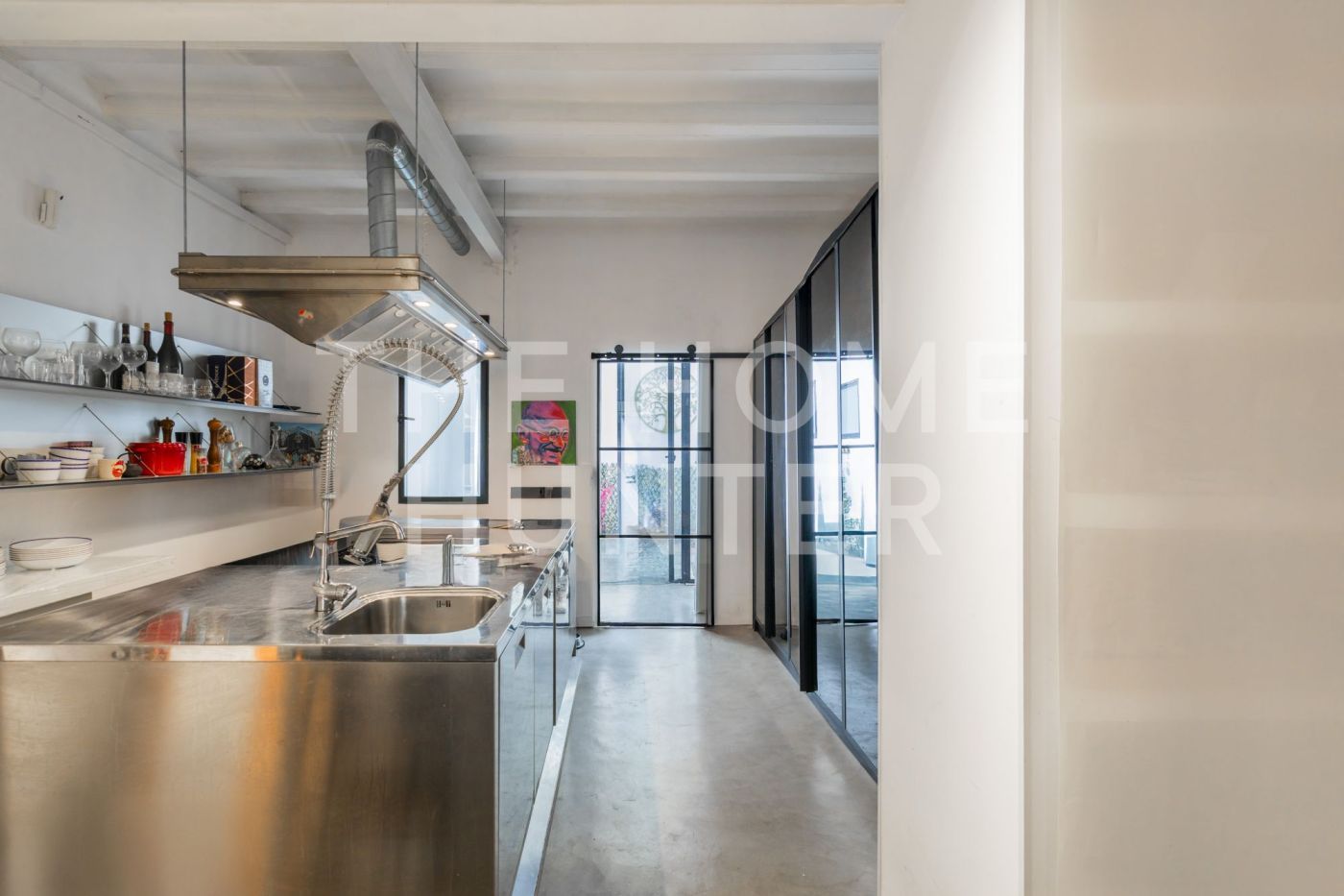 Kitchen of Flat for sale in  Barcelona Capital  with Air Conditioner, Private garden and Storage room