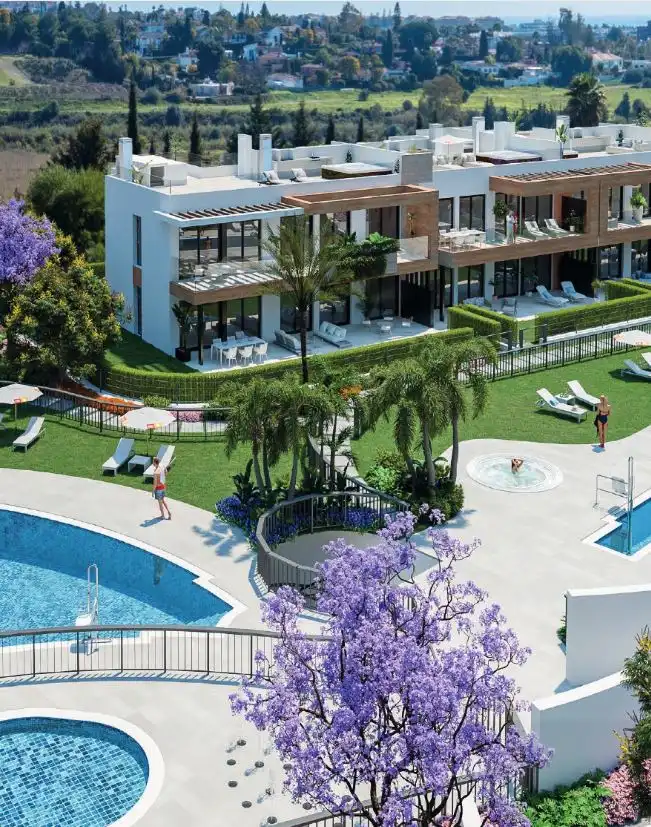 Terrasse von Wohnung zum Verkauf in Estepona mit Klimaanlage, Heizung und Parkett