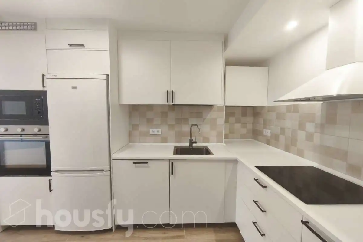 Küche von Wohnung zur Miete in Madrid mit Klimaanlage, Heizung und Terrasse