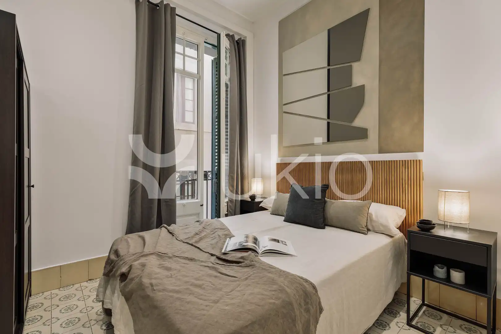 Habitación de Apartamento de alquiler en Barcelona con Aire acondicionado, Calefacción y Amueblado