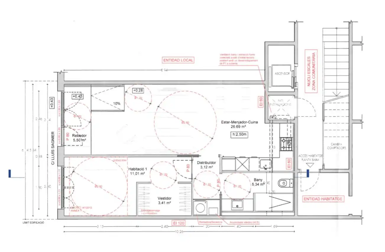Wohnung mit Aufzug zum Verkauf in Carrer de Lluís Sagnier, imagen 47