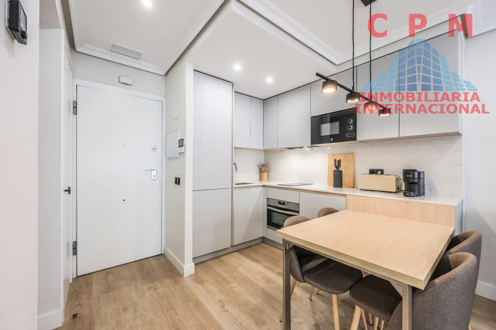 Kitchen of Flat for rent in Madrid  with Air Conditioner, Parquet flooring and Furnished