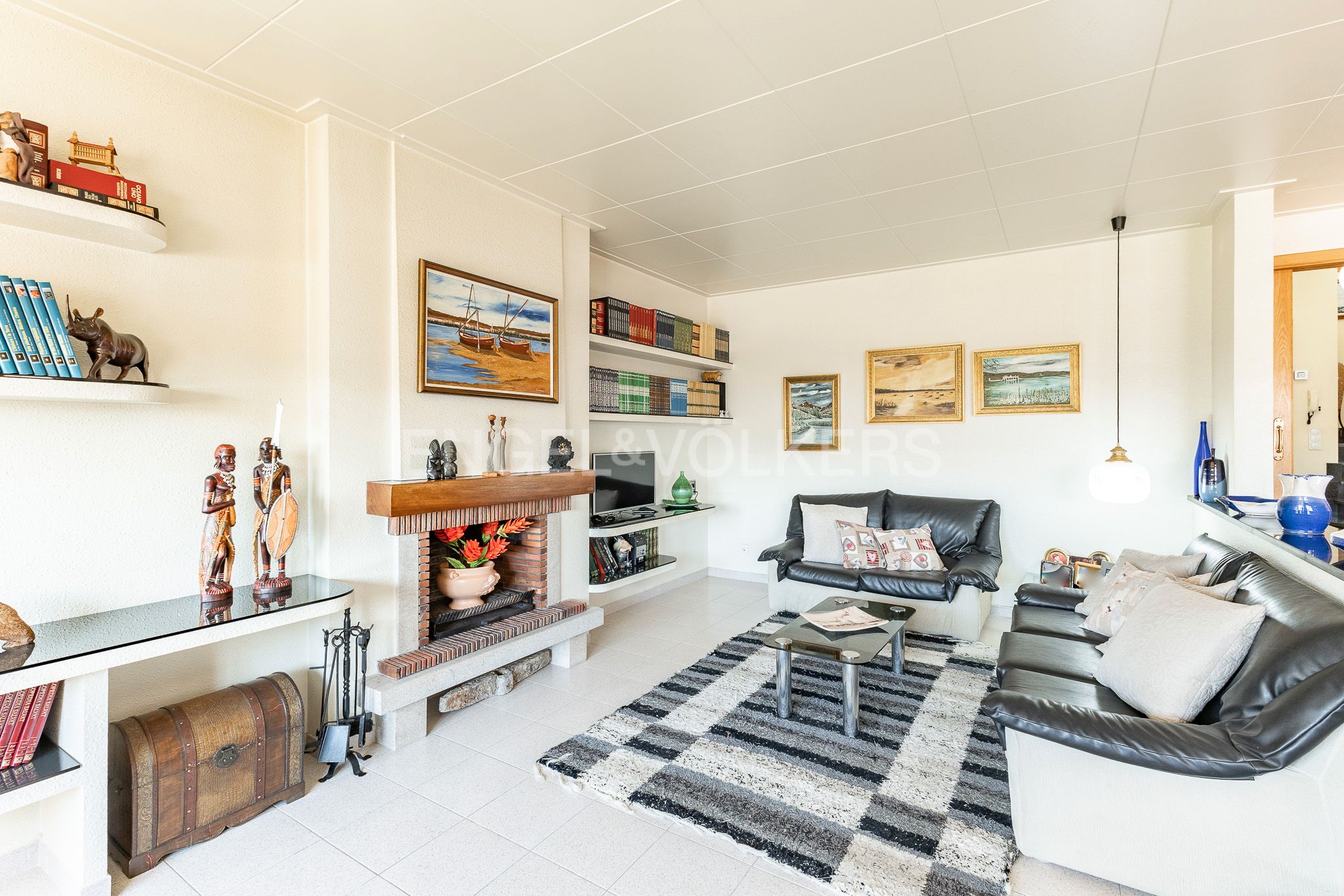 Sala d'estar de Casa o xalet en venda en Canet de Mar amb Aire condicionat, Calefacció i Jardí privat