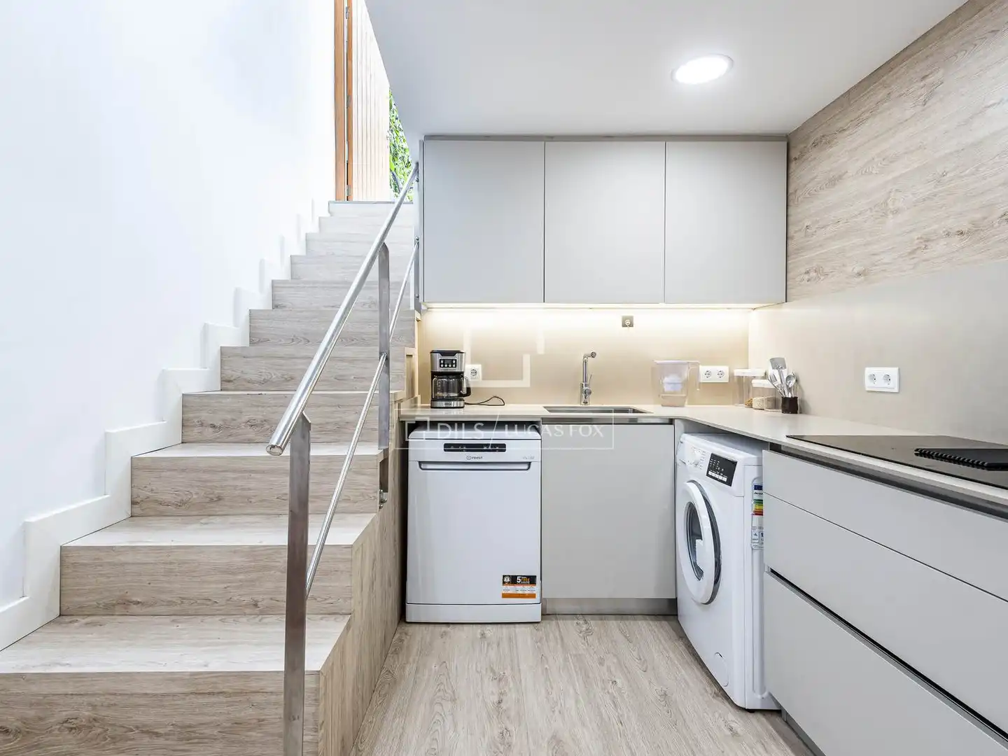 Cocina de Piso de alquiler en Sant Cugat del Vallès con Aire acondicionado, Jardín privado y Terraza
