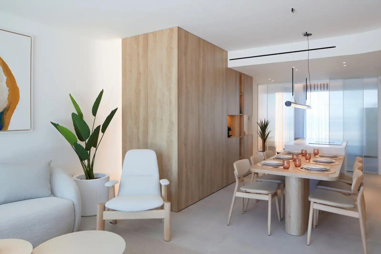 Sala d'estar de Àtic en venda en La Manga del Mar Menor amb Jardí privat, Terrassa i Piscina comunitària