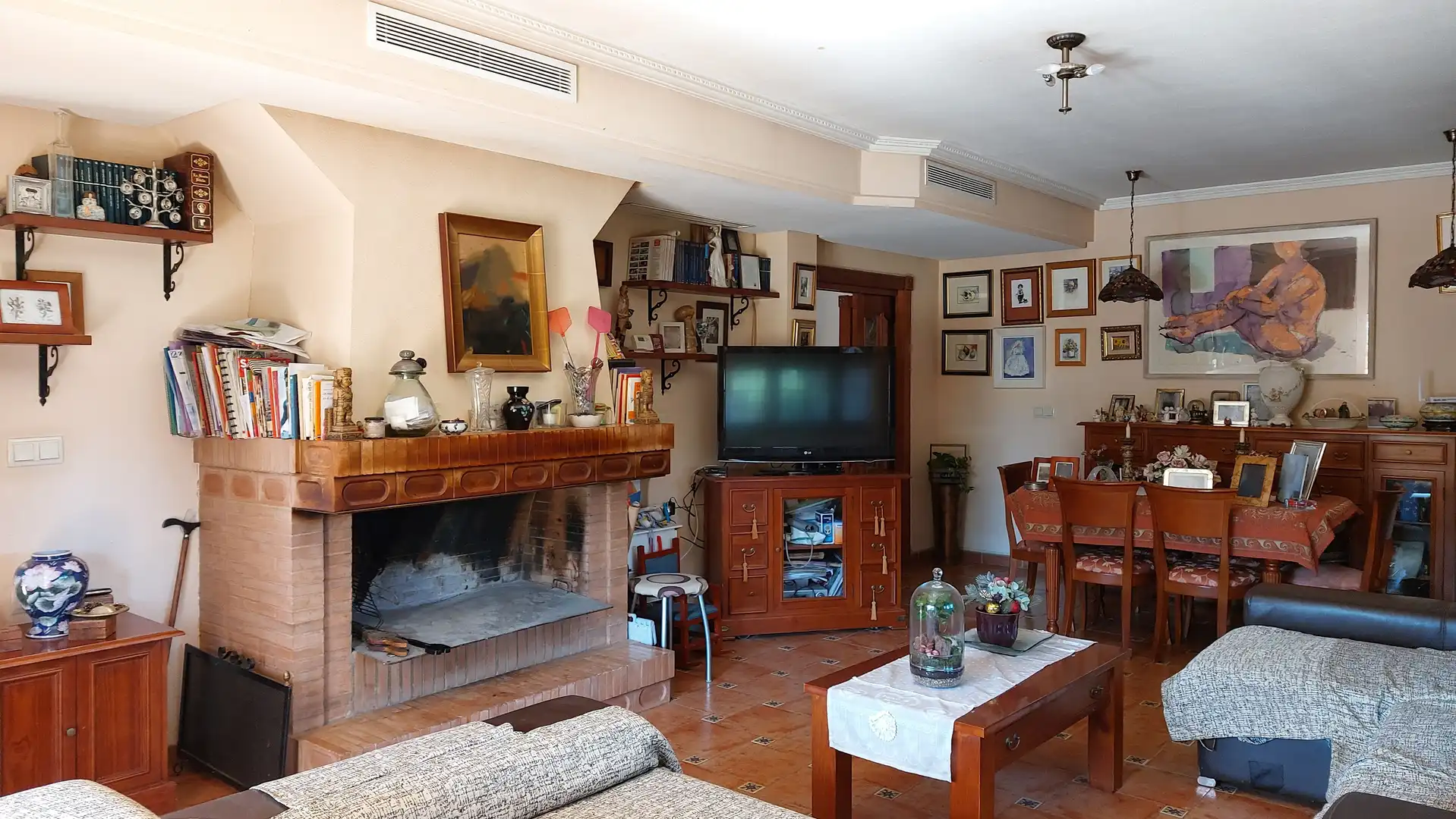 Sala d'estar de Casa o xalet en venda en Murcia amb Aire condicionat, Calefacció i Terrassa