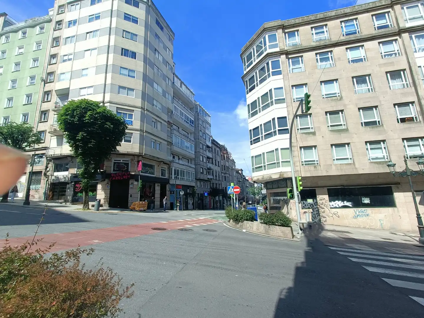Exterior view of Flat for sale in Vigo   with Heating, Parquet flooring and Oven