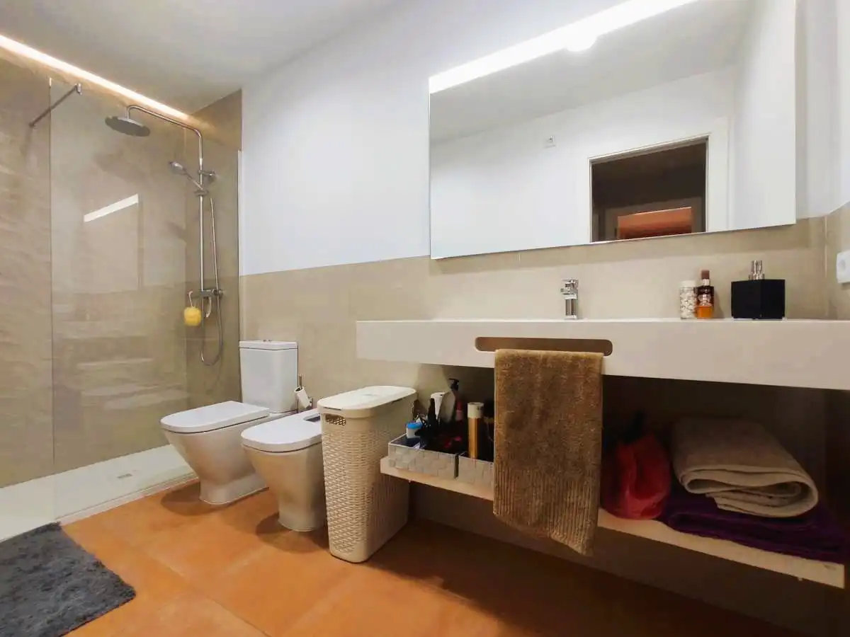Baño de Apartamento en venta en Canet d'En Berenguer con Aire acondicionado, Amueblado y Piscina comunitaria
