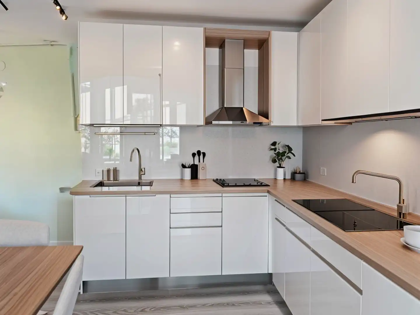 Cocina de Piso en venta en Santa Coloma de Gramenet con Parquet, Amueblado y Internet