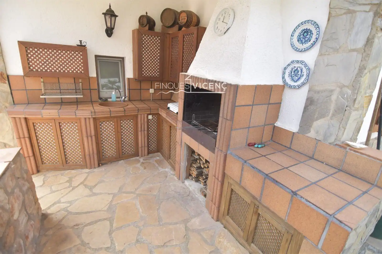 Cocina de Casa o chalet en venta en El Montmell con Terraza y Piscina