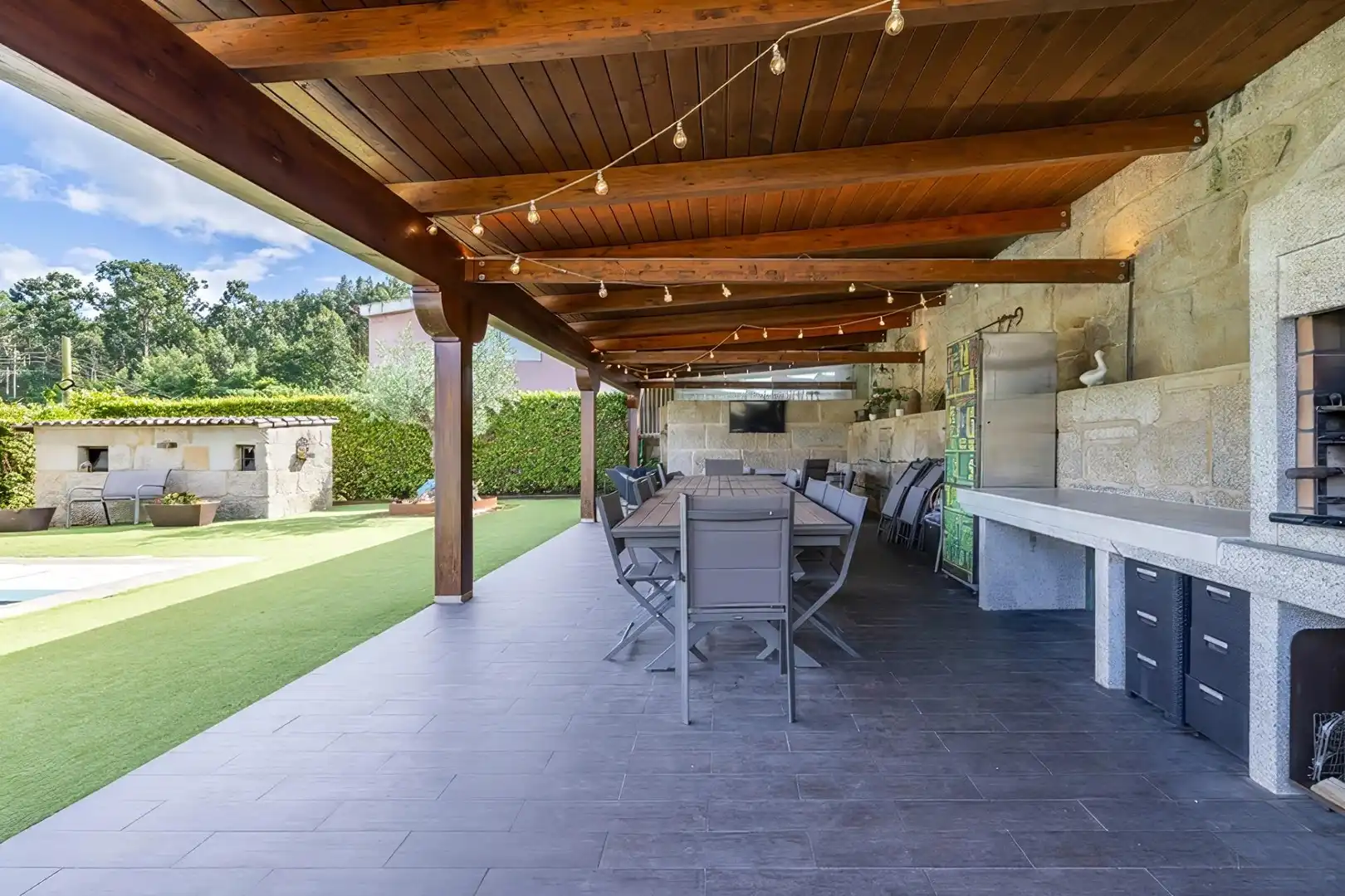 Terraza de Casa o chalet en venta en Vigo  con Calefacción, Jardín privado y Terraza