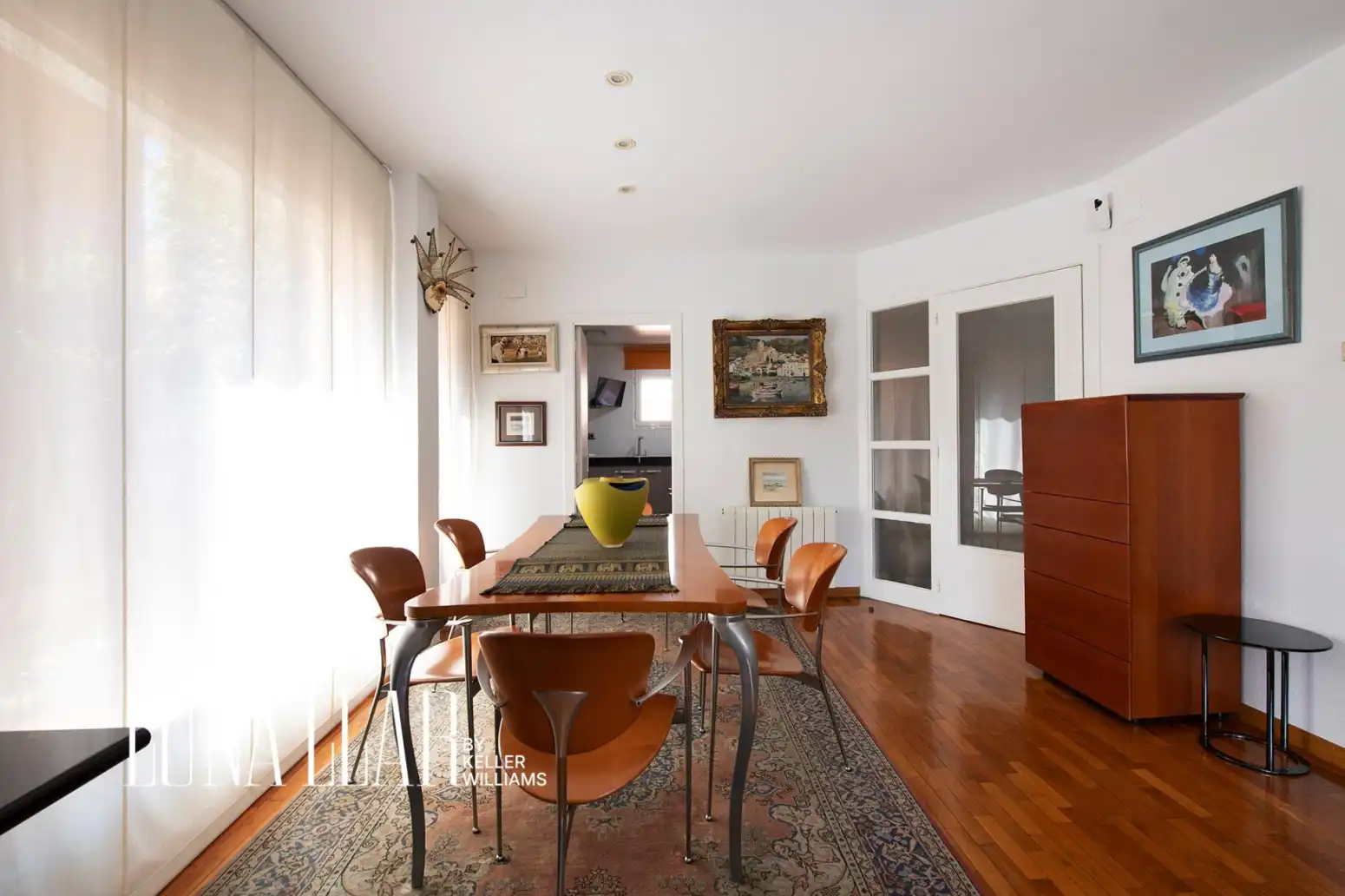 Dining room of Detached homes for sale in Sant Joan Despí  with Heating and Parquet flooring