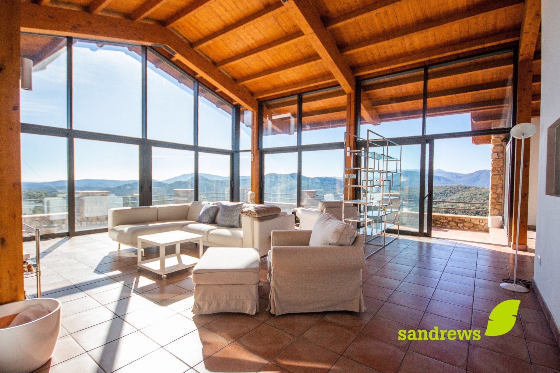 Living room of Country house for sale in Darnius  with Air Conditioner, Heating and Private garden