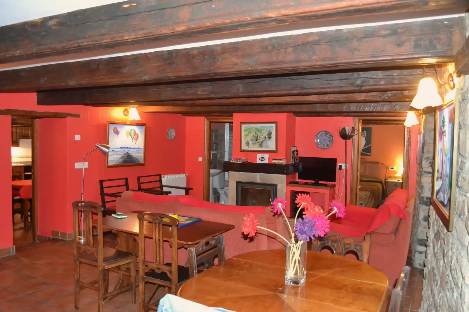 Comedor de Casa o chalet en venta en Borau con Calefacción, Parquet y Trastero