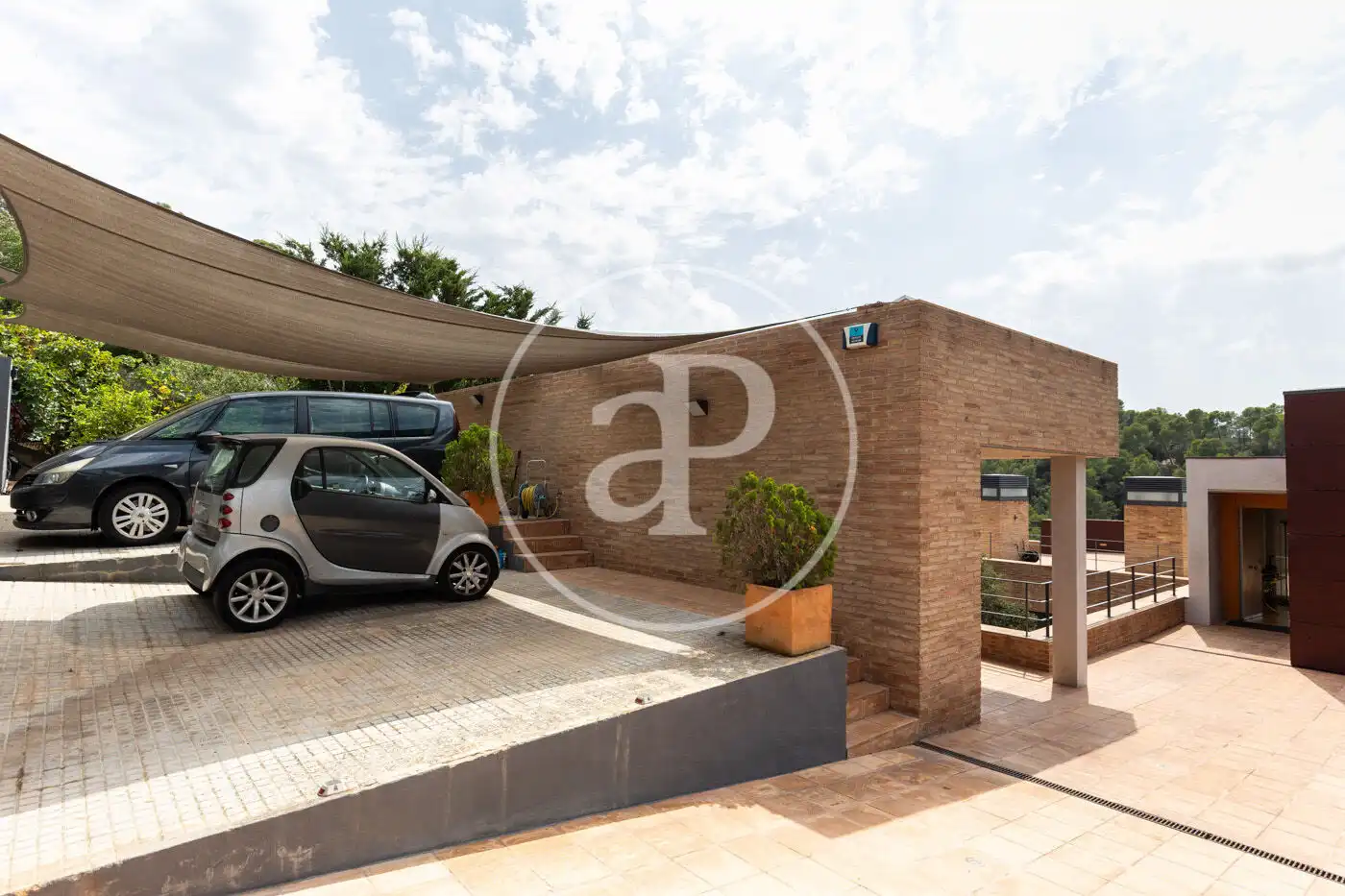 Parking of Houses for sale in Sant Cugat del Vallès  with Air Conditioner, Heating and Private garden