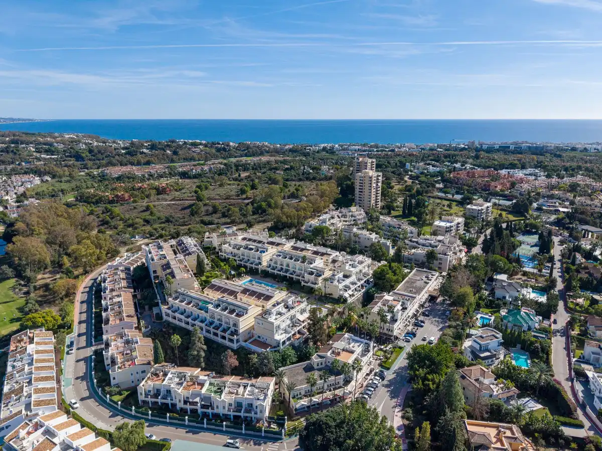 Exterior view of Detached homes for sale in Marbella  with Air Conditioner, Terrace and Community pool