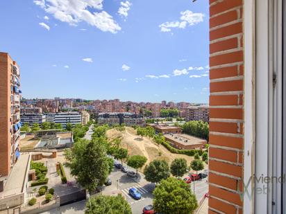 Exterior view of Flat for sale in  Madrid Capital  with Air Conditioner