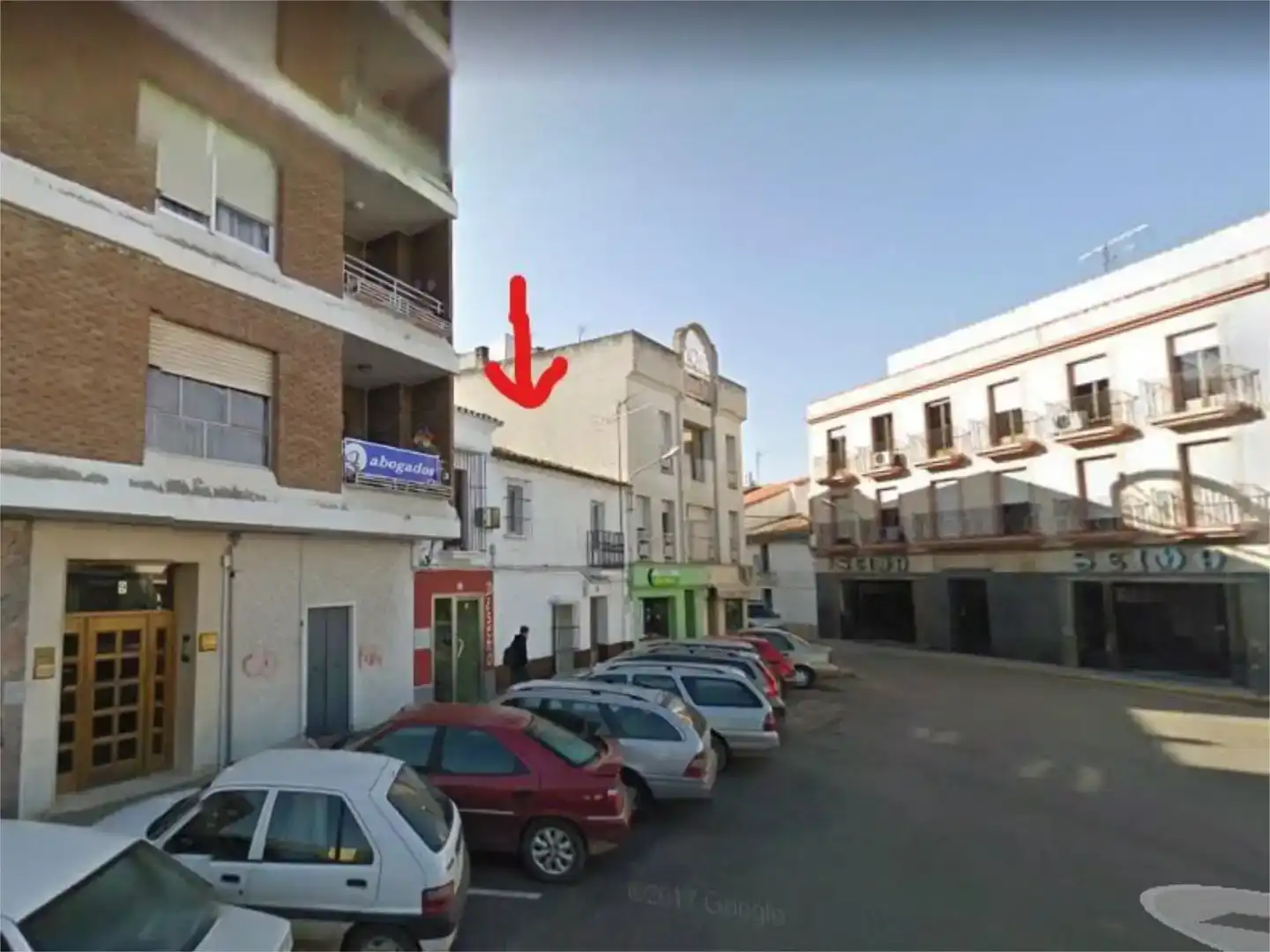 Vista exterior de Casa adosada en venda en Montijo amb Balcó