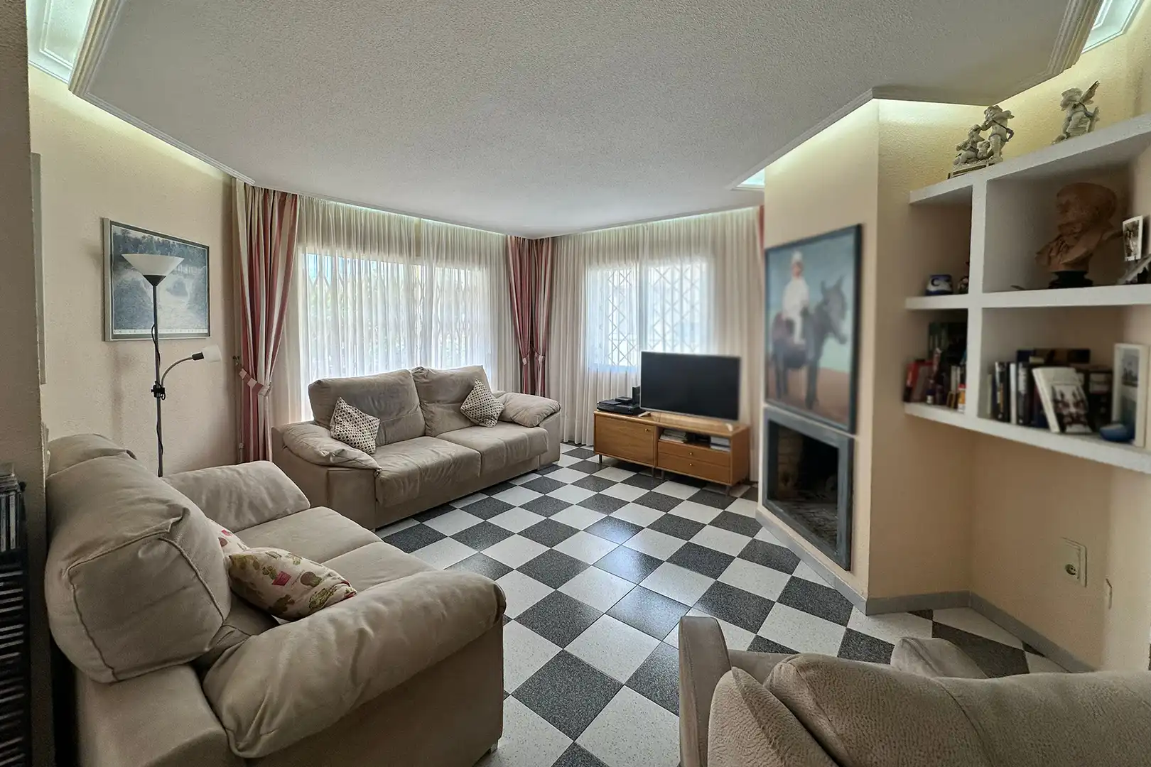 Sala de estar de Casa o chalet en venta en Vinaròs con Calefacción, Jardín privado y Terraza