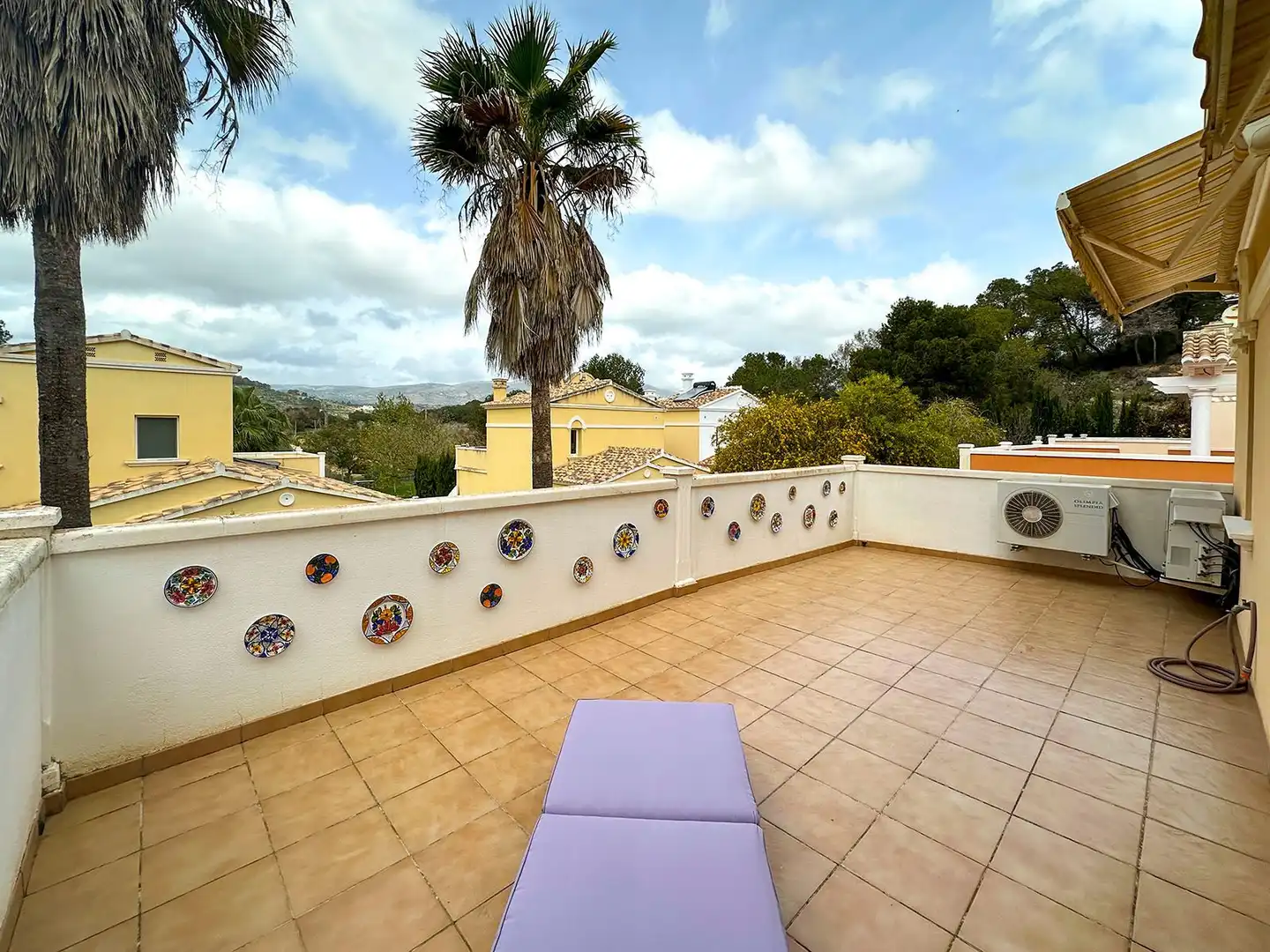 Terrace of Duplexes for sale in Calpe / Calp  with Air Conditioner, Heating and Private garden