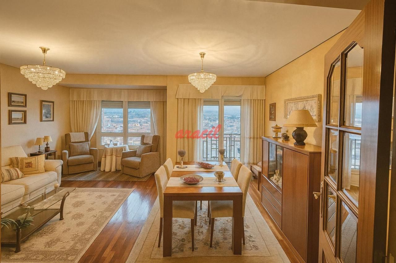 Living room of Flat for sale in Ourense Capital   with Heating, Storage room and Balcony