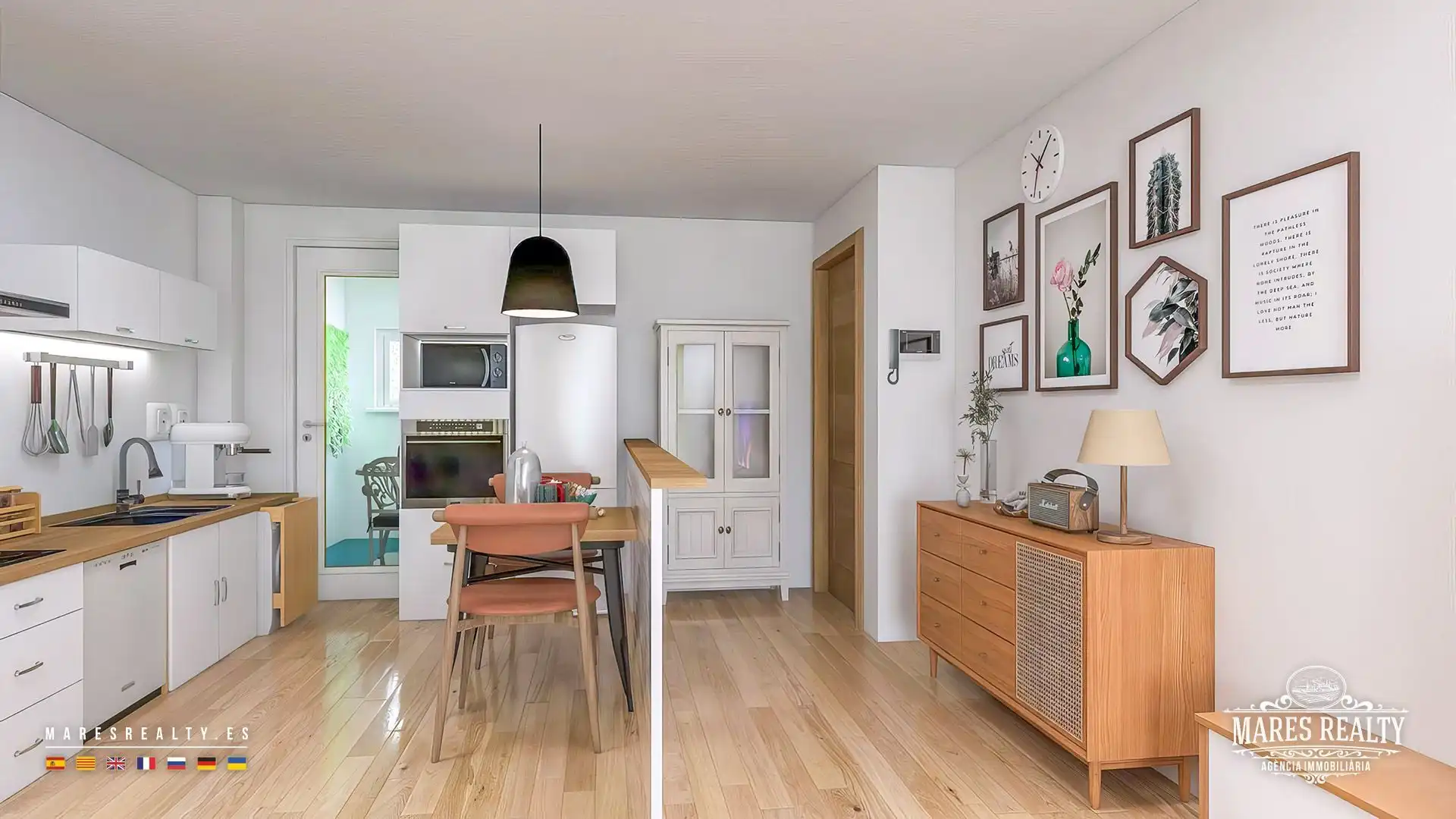 Kitchen of Study for sale in Pineda de Mar  with Air Conditioner, Heating and Terrace